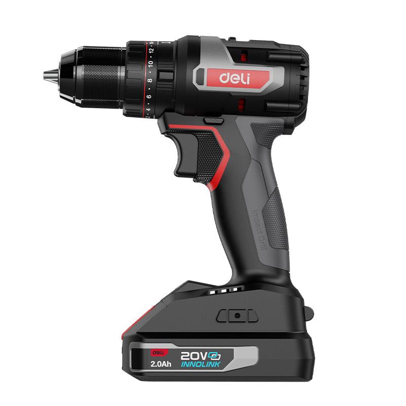 Deli DE-CZ20-2A4 20V Brushless Impact Drill – 50Nm - الصورة 2