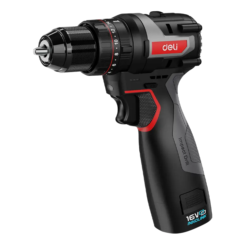 Deli DE-CZ16-1A2 16V Brushless Cordless Impact Drill – 45Nm