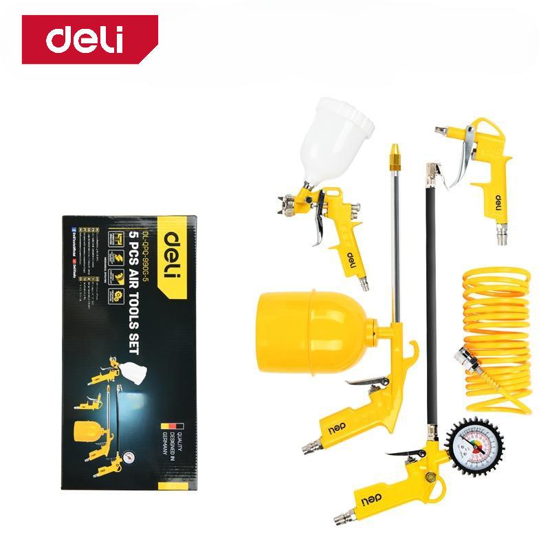 Deli DL-QPQ-990G-5 Pneumatic Tools Kit (5 pcs)